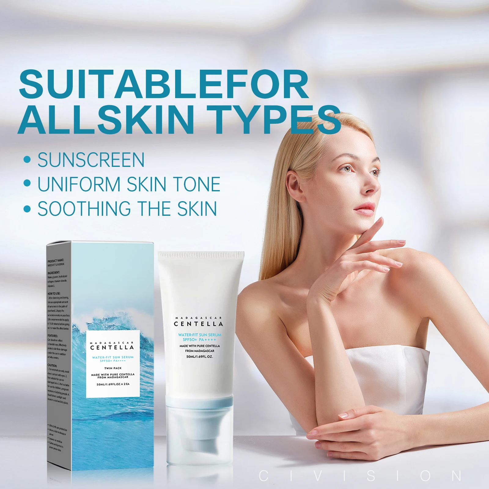 2/1 шт. SPF50 + солнцезащитный – обзор и цена Skincare Basic